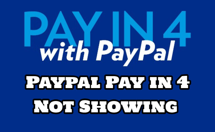 PayPal paga en 4 no se muestra