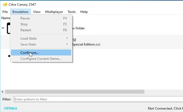 Error fatal de Citra