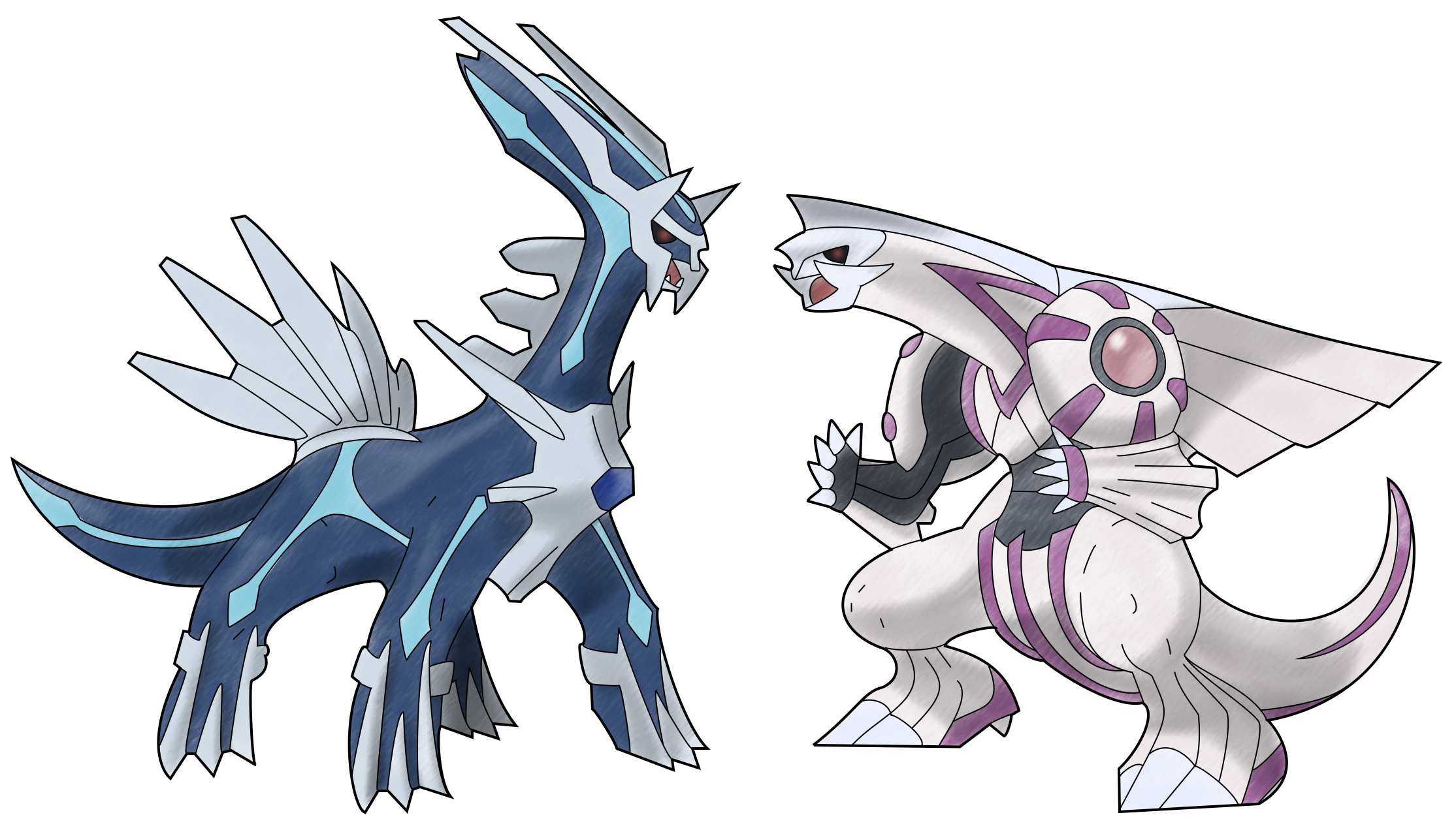 dialga y palkia remake de diamantes y perlas