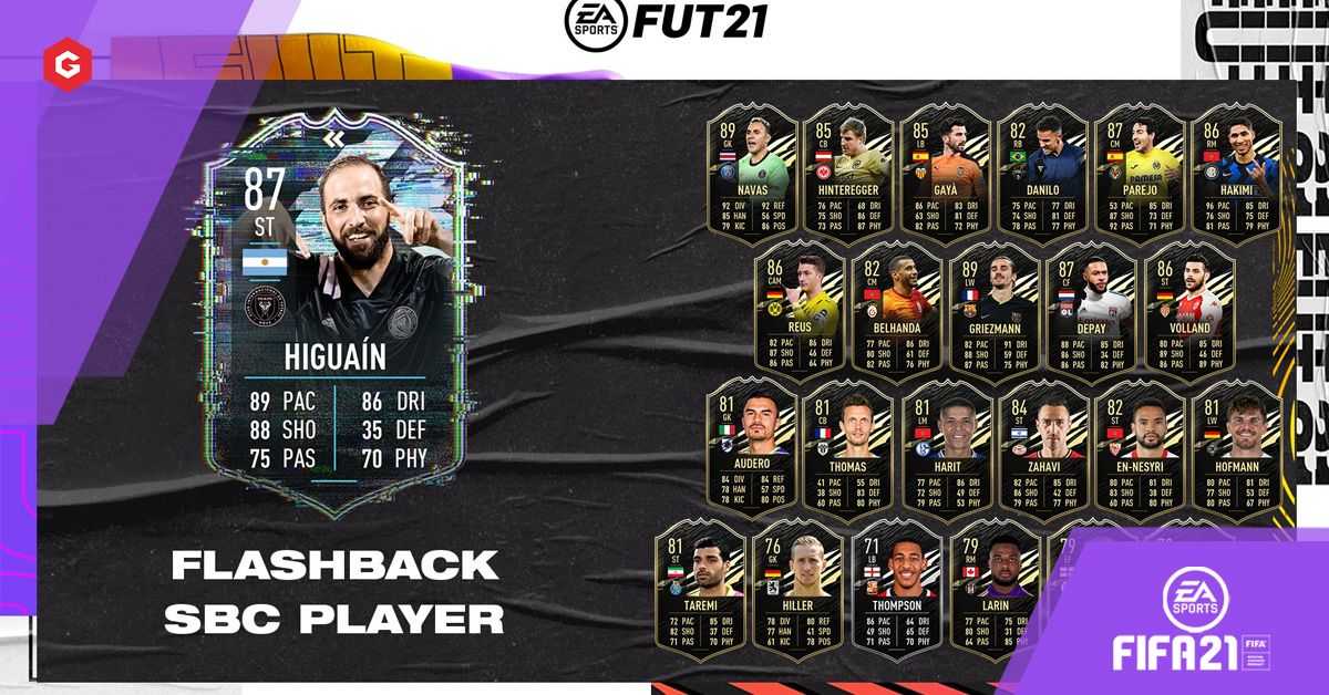 FIFA 21: Gonzalo Higuain Flashback SBC, la solución más barata para Xbox One, PS4, Xbox Series X, PS5 y PC