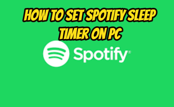 Temporizador de suspensión de Spotify en PC