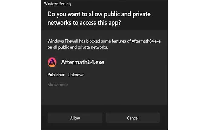 Permitir el acceso en el firewall de Windows Defender