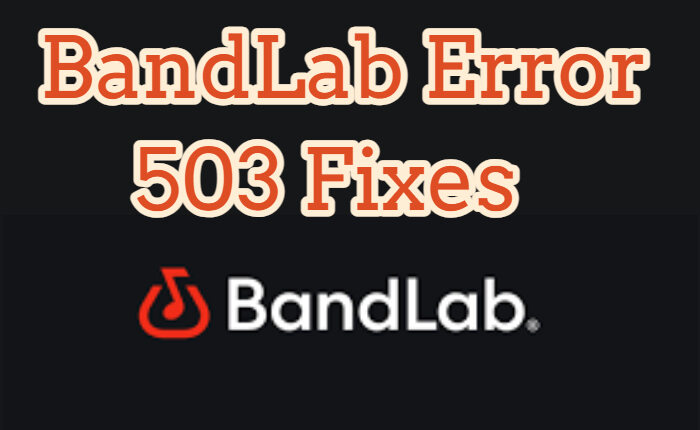 Correcciones del error 503 de BandLab