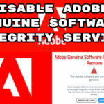 Deshabilitar el servicio de integridad del software original de Adobe