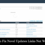 Novel Updates Links Not Working