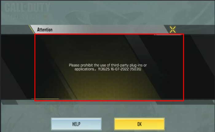 Error de aplicación y complemento de terceros de Bluestacks en Call od Duty Mobile