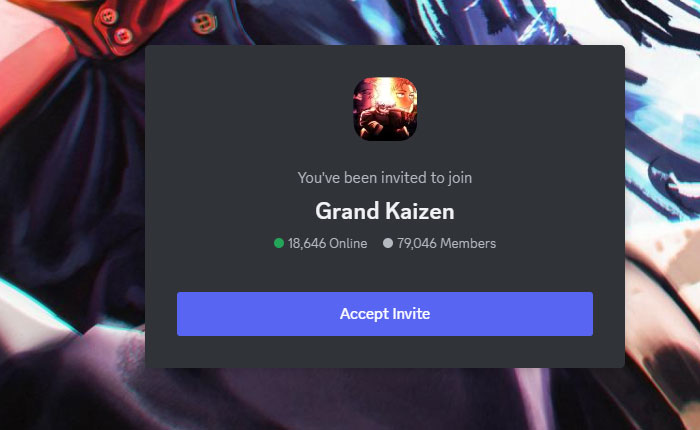 Grand Kaisen Discord and Trello