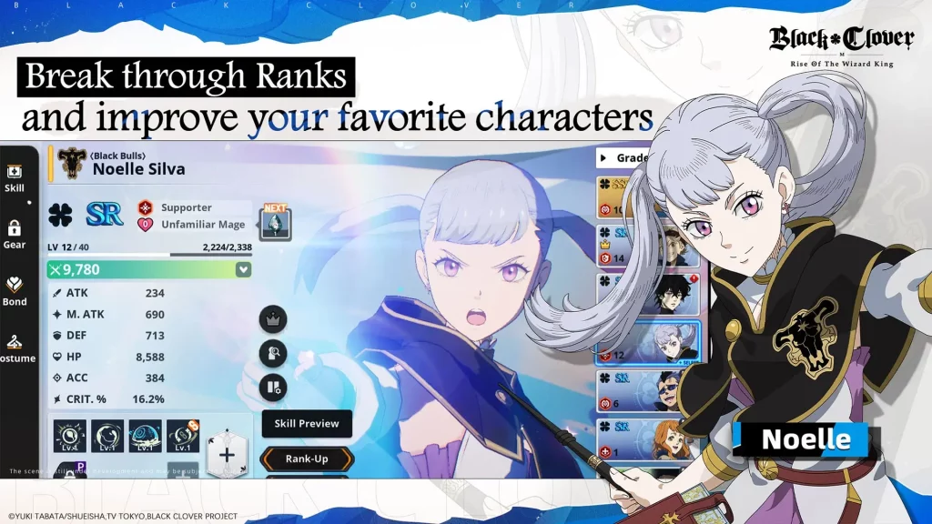 Lista de niveles de Black Clover M