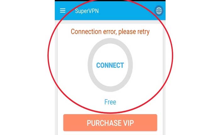 Super VPN Connection Error Fix