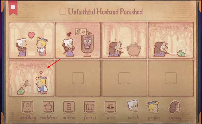 Completar el rompecabezas El marido infiel castigado en Storyteller