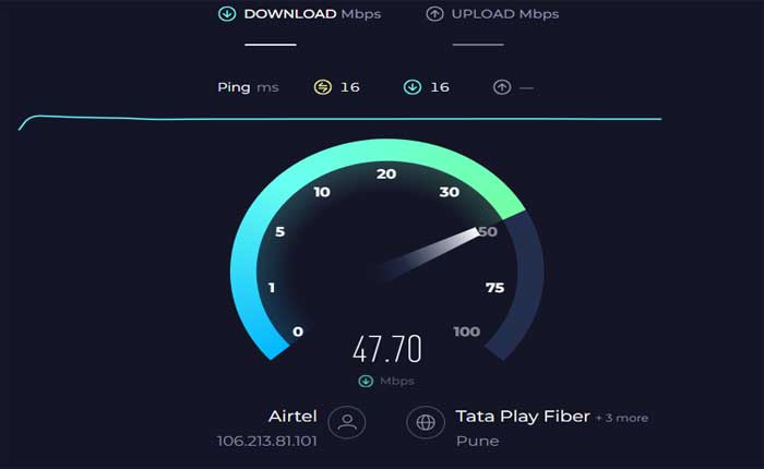 comprobar la velocidad de internet 