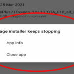 Package Installer Keeps Stopping Fix