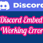 Solucionar el error de incrustación de Discord que no funciona