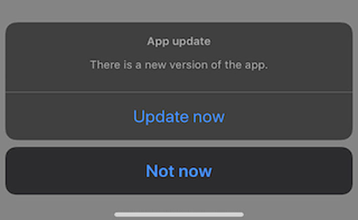 actualizar aplicación