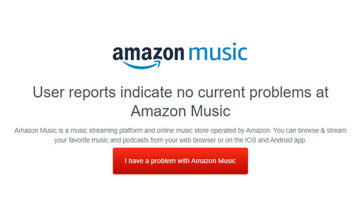 La aplicación Amazon Music no funciona