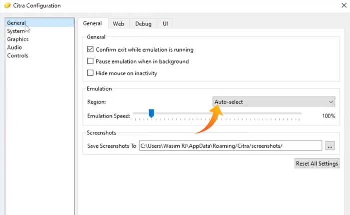Error fatal de Citra