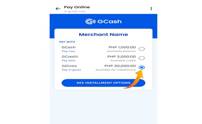 Utilice GGives en GCash