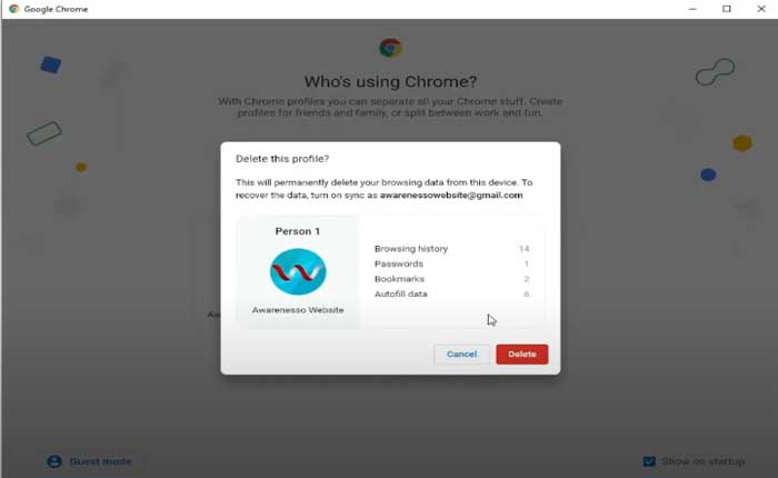 Cómo eliminar la capacidad de Chrome para agregar perfiles