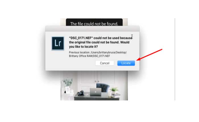 Cómo reparar el error de que no se pudo encontrar el archivo de Lightroom