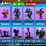 Cómo comprar y vender unidades en el mercado de Toilet Tower Defense