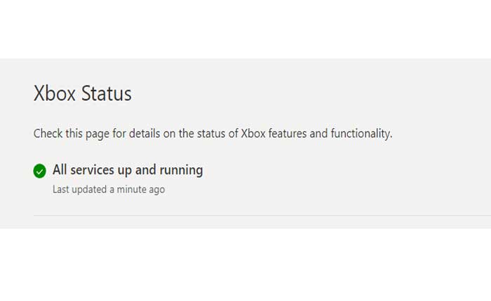 Verificar el estado del servidor Xbox Live