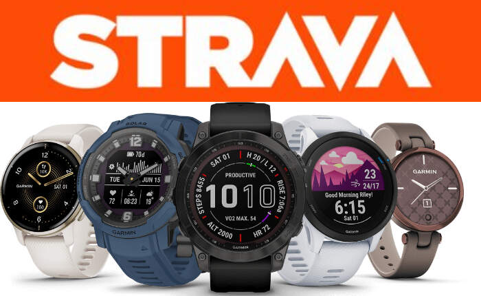 Garmin smartwatch online strava