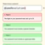 The digits in your password must add up to 25