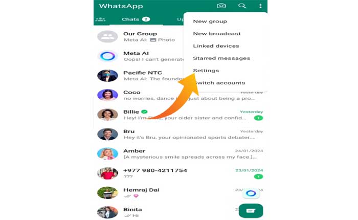 Eliminar Meta AI de WhatsApp 