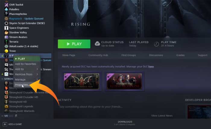 Cambiar la configuración del servidor privado en V Rising