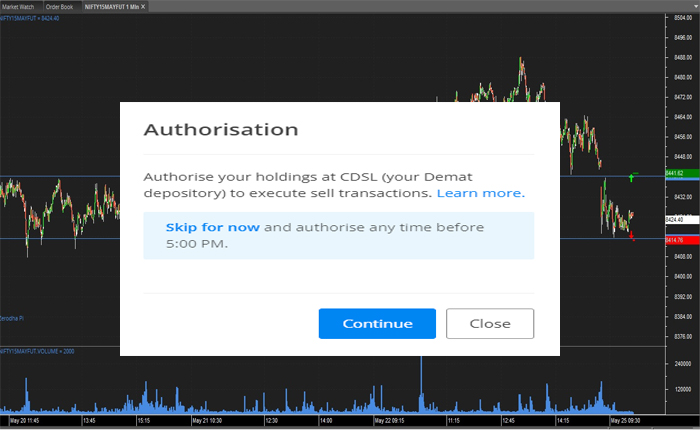 CDSL Authorization In Zerodha Not Working