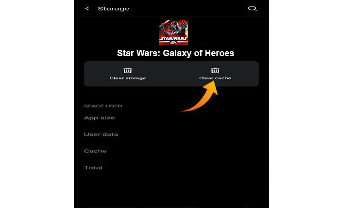 Error de SWGOH al descargar activos