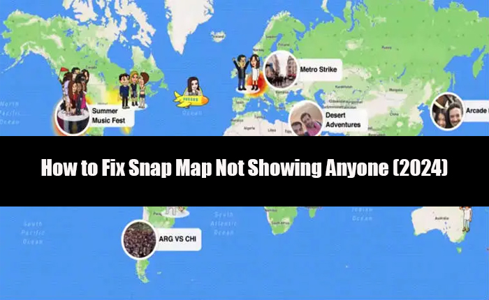 El mapa Snap no muestra a nadie