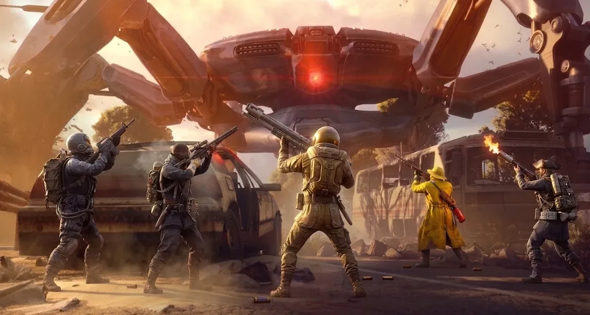 Raiders fighting against Queen in Arc Raiders