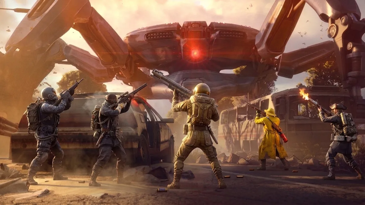 Raiders fighting against Queen in Arc Raiders