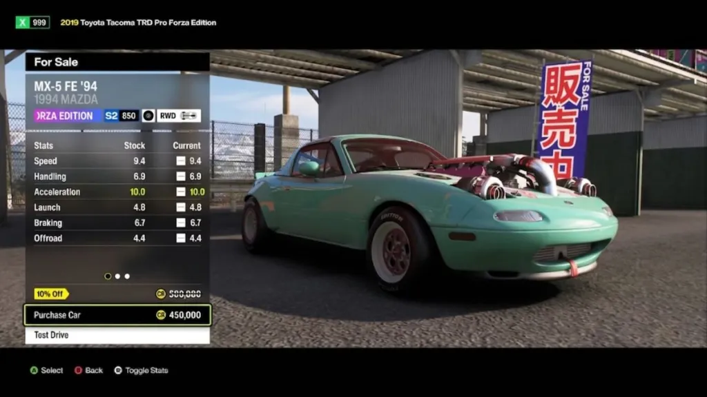 Forza Horizon 6 Fastest Car