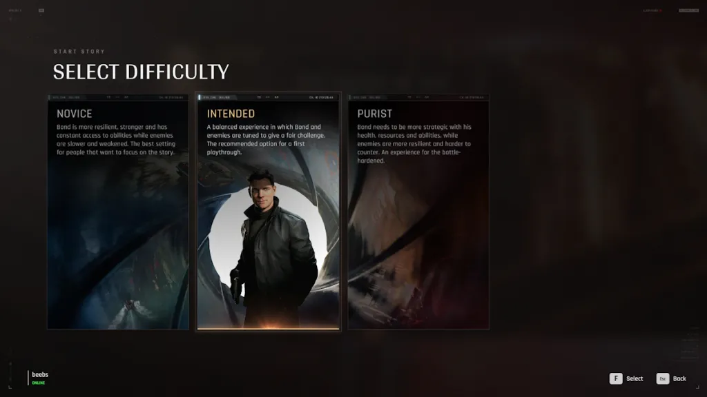 Niveles de dificultad en 007 First Light