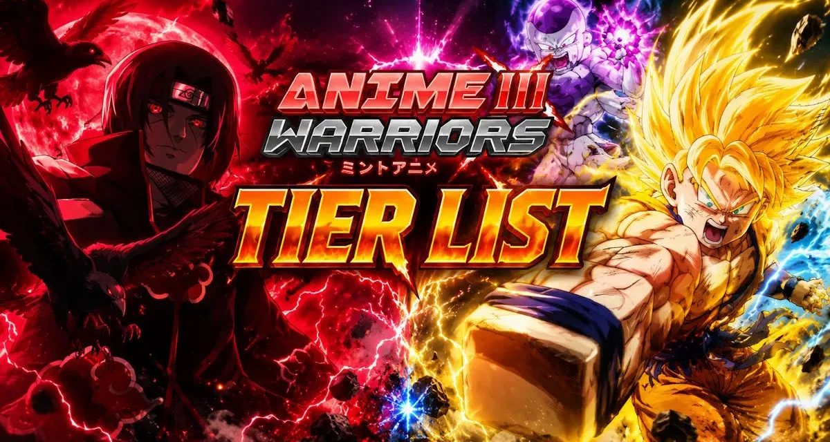 Anime Warriors 3 tier list