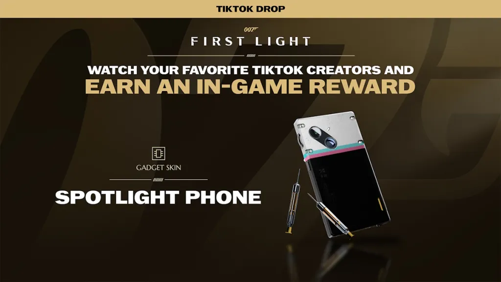007 First Light TikTok Gadget Skin reward