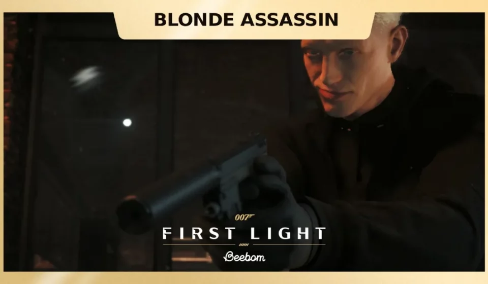 007 First Light blonde assassin identity