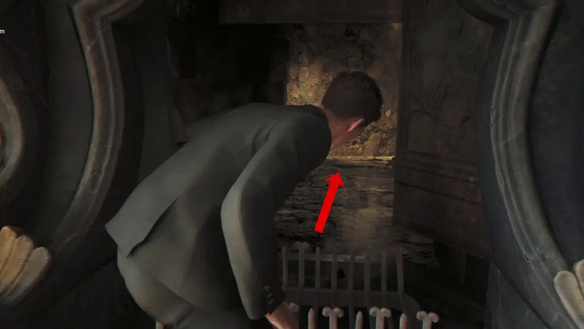 Pasaje secreto detrás de la chimenea