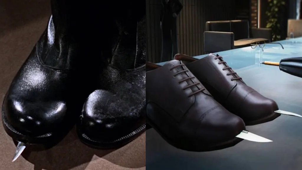 Dagger shoe from Bond movies