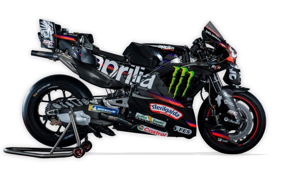 Aprilia révèle sa nouvelle livrée avec Monster