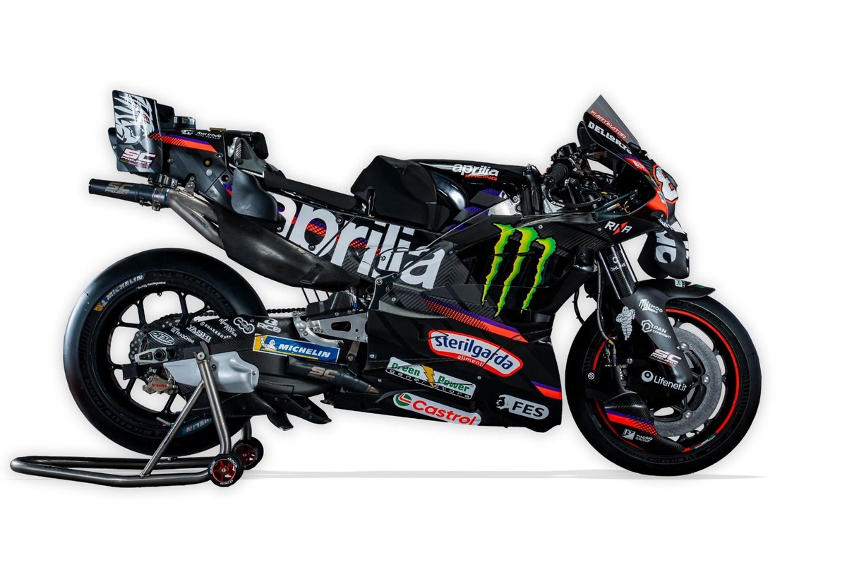 Aprilia révèle sa nouvelle livrée avec Monster