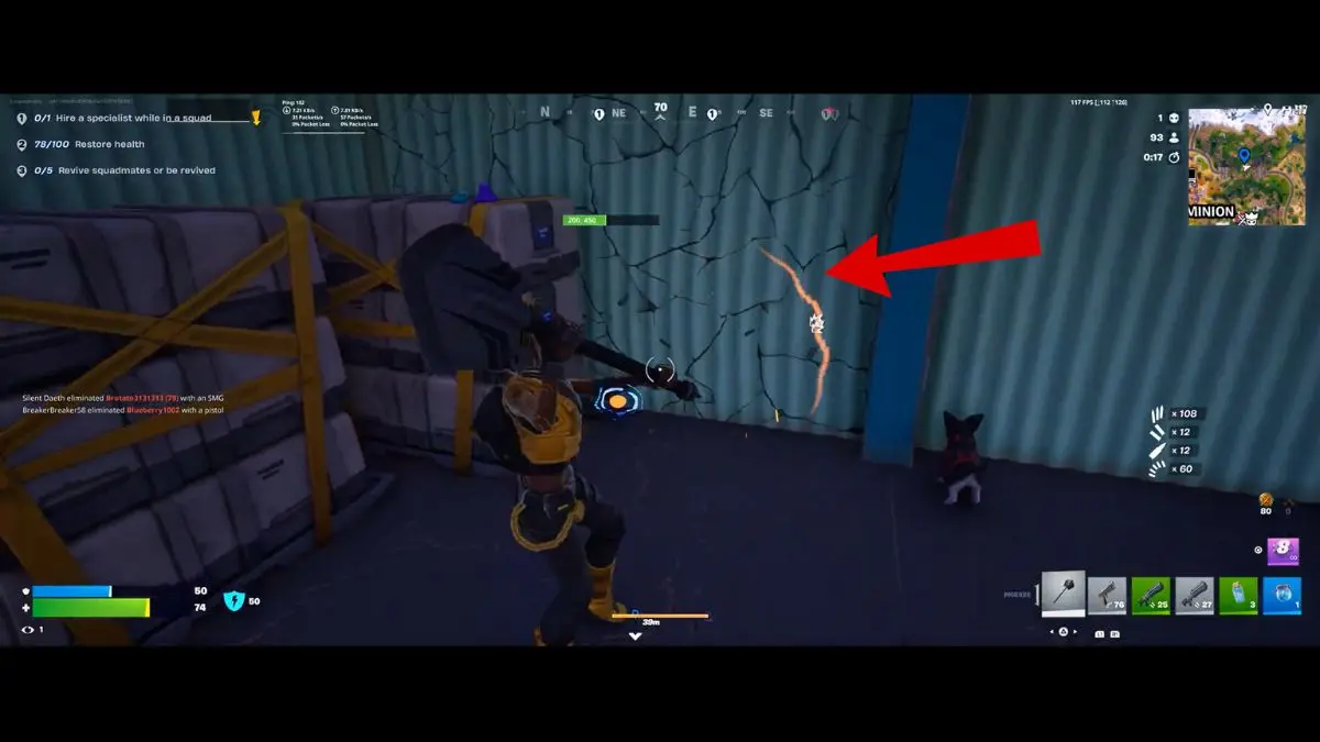 Back bling de Typical Gamer – perspectiva desde arriba