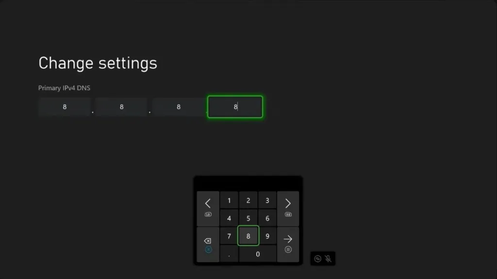 Ajustes DNS en Xbox