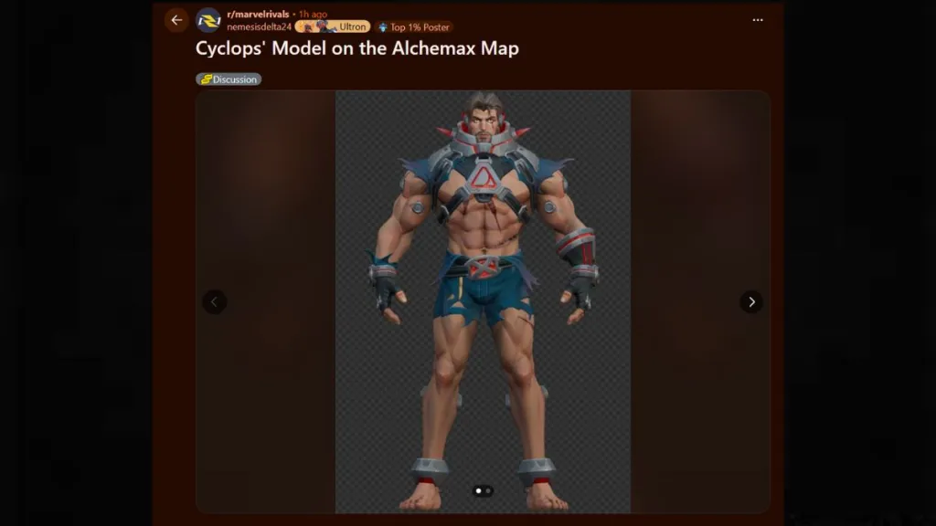 Cyclops Model in Alchemax Map in Marvel Rivals