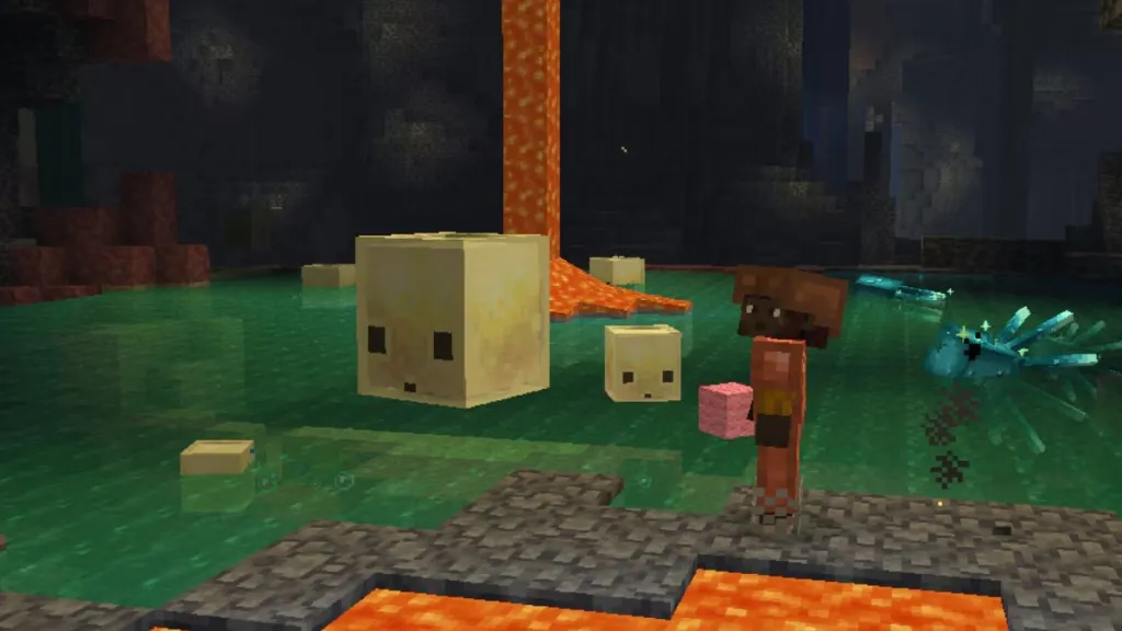 Cavernas de azufre en Minecraft