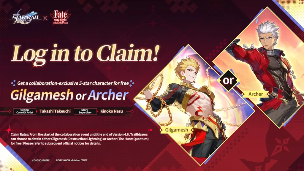 HSR x Fate collab free character
