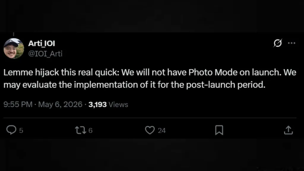 IOI Community Manager About 007 First Light Mode