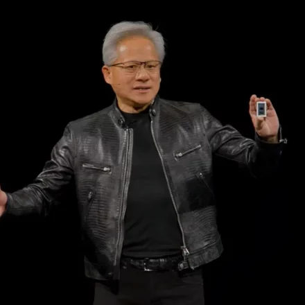 Jensen Huang revealing Nvidia RTX Spark